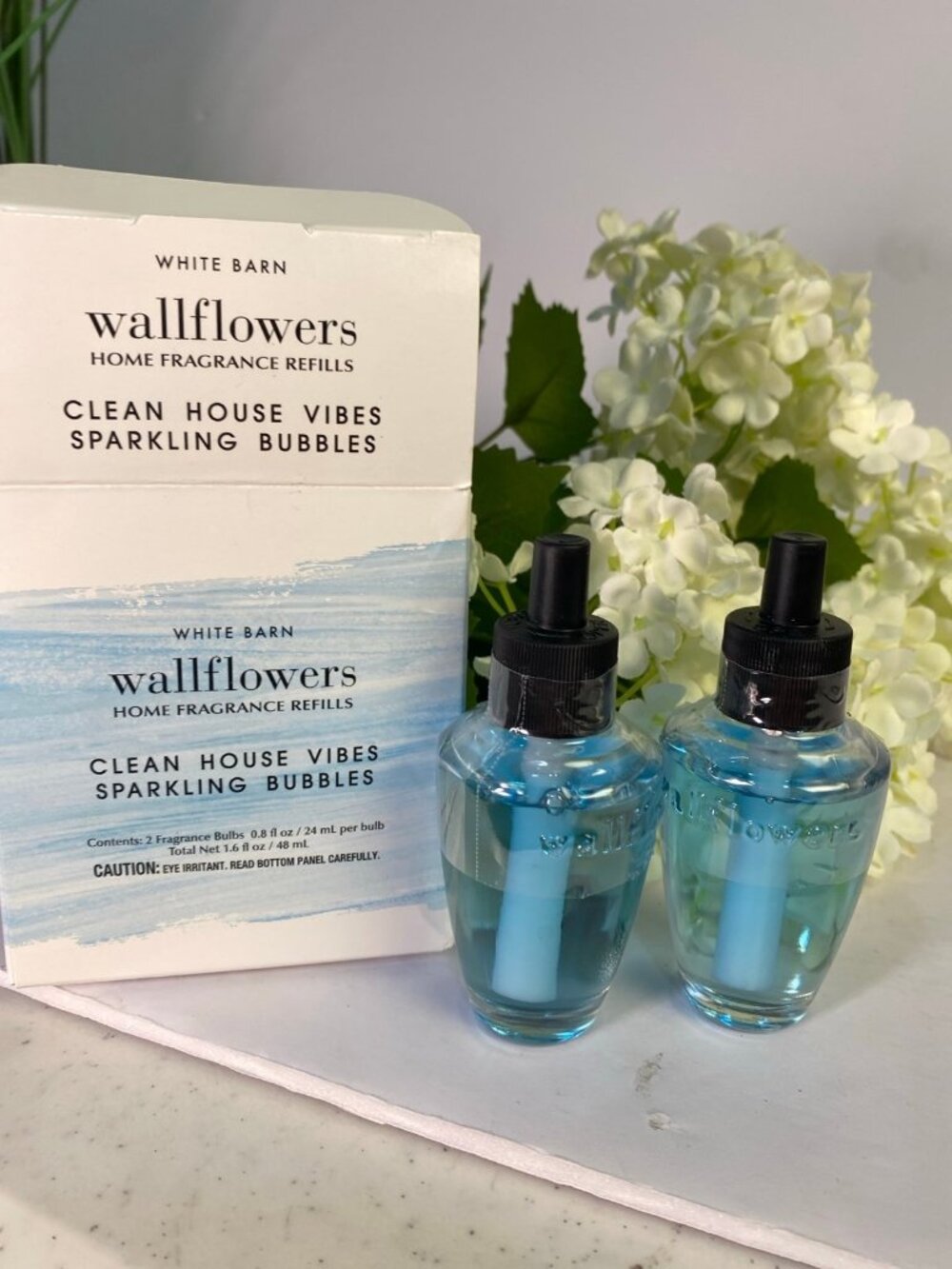 Bath & Body Works "Clean House Vibes -Sparkling Bubbles” Fragrance Refills X 2